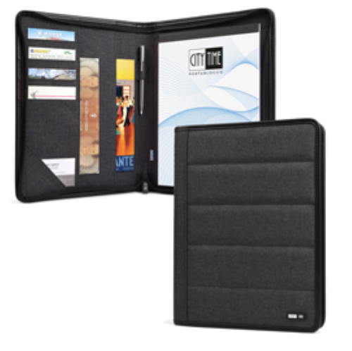 Portablocco Spinner - nero - A4 - City Time